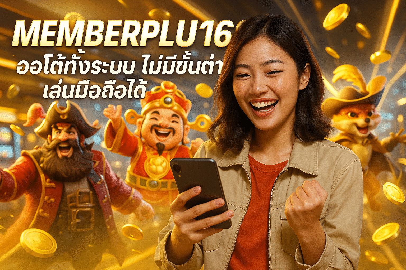 MEMBERPLUS168 ออโต้ทั้งระบบ ไม่มีขั้นต่ำ เล่นมือถือได้